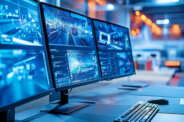 security control room multi screen